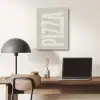 Pizza - Decoratie - Japandi - Wit PET vilt klein -sfeer5