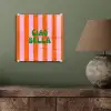 Strepen - Oranje - Verticaal - Ciao bella plexiglas 5mm klein -sfeer3