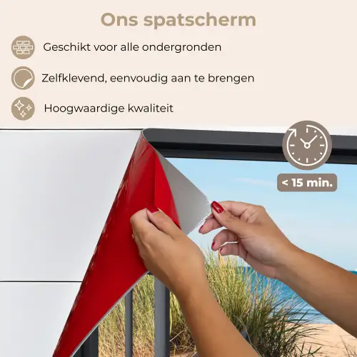 Doorkijk - Strand - Zee - Zand - Water - Helmgras - Duinen keuken achterwand spatscherm klein -spatscherm_NL