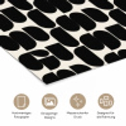 Modern - Patroon - Zwart poster papier klein 62 -tcloseup_DE