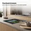 Kruiden - Specerijen - Pan - Mes - Grijs - Rustiek Inductie beschermer vinyl 3mm middel -sfeer1