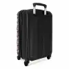 Tropisch vlinder patroon blauw geel NBS - Handbagage koffer - Kinderen Unisex middel -achterkant