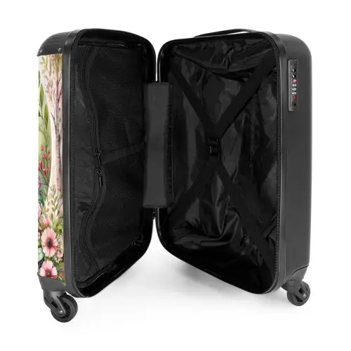 Roze Rafaël NBS - Handbagage koffer - Kinderen Unisex middel -binnenkant