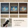 Knuffel - Monster - Maan - Wolken Light Box met batterij (Wandlamp kind) middel -USP_lichtkleurNL