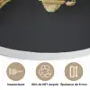 Wereldkaart - Specerijen - Kleurrijk Akoestische PET Vilt - Rond klein -closeup_FR