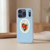 Aardbeien - Lijst - Rood - Geruit Telefoonhoesje iPhone 17 Pro klein -sfeer2