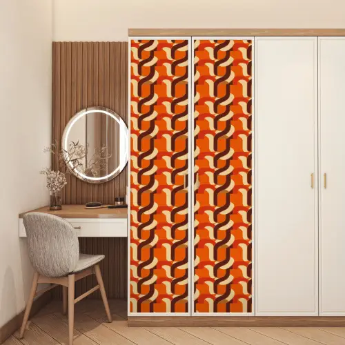 Retro - Modern - Kleurrijk deurposter klein 289 -sfeer3