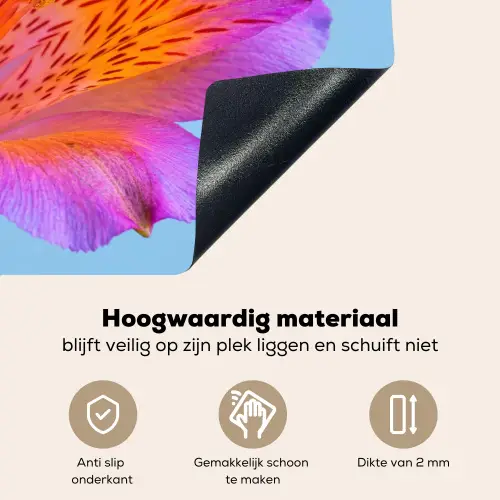 Bloem - Detail - Kleurrijk Inductie beschemer met haakjes klein -ky-onderkant-nl