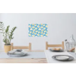 Eieren - Dooiers - Blauw Muursticker klein 286 -eettafel