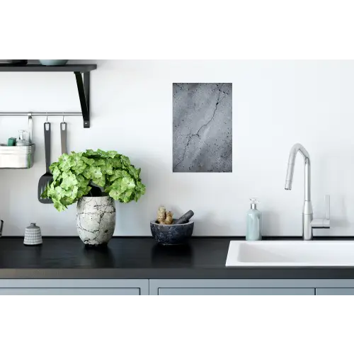 Beton - Grijs - Scheur Muursticker klein -keuken