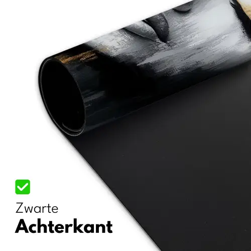 Gezicht - Vrouw - Penseelstreken - Abstract Muismat XXL klein -sfeer2