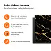 Zwart - Goud - Strepen Inductie beschermer vinyl 3mm klein -zzzzzzz-td-ups