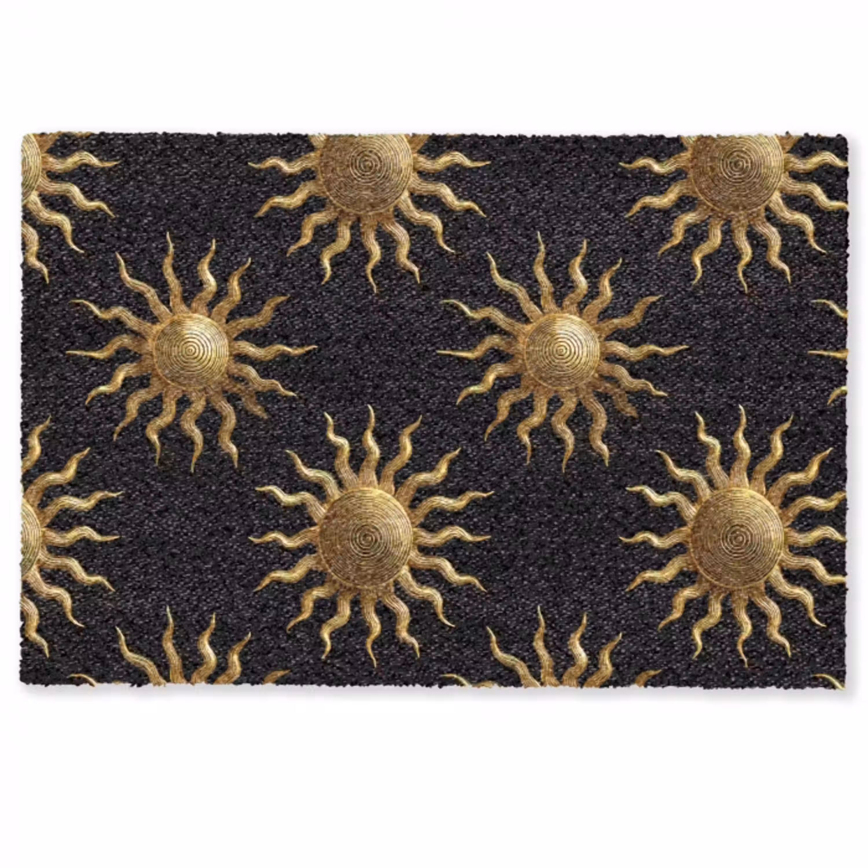 Zon - Patroon - Luxe - Goud - Zwart Deurmat klein 898 -zkaufland3d