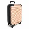 Streep patroon oranje NBS - Handbagage koffer - Kinderen Unisex middel -productfoto_3d