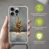 Kerstboom - Cadeaus - Rood - Goud Hoesje iPhone 16 Pro Max met koord klein -sfeer2_NL