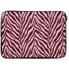 Zebra - Motief - Bordeaux - Rood laptophoes neopreen klein 279 -zkaufland3dotto