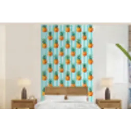 Ananas - Strepen - Groen fotobehang vinyl groot 64 -bed
