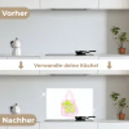 Netzakje - Roze - Illustratie - Limoenen keuken achterwand spatscherm klein -voor_na_DE