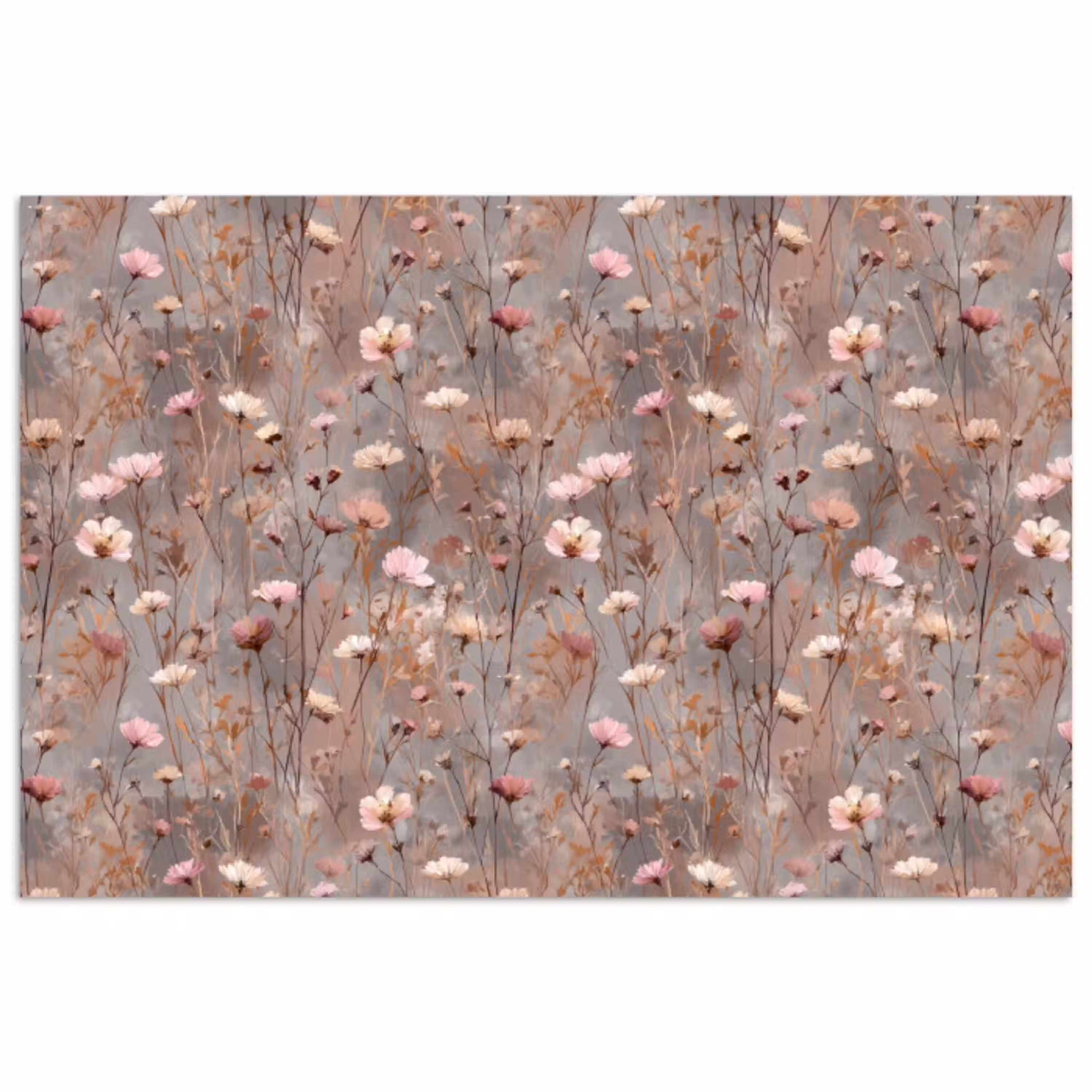 Bloemen - Wild - Pastel poster papier klein 62 -3d
