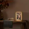 Portret - Vrouw - Bloemen Light Box met kabel (Tafellamp) klein -sfeer4