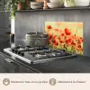 Klaprozen - Bloemen - Rood - Bloemenveld keuken achterwand spatscherm klein -usp_FR