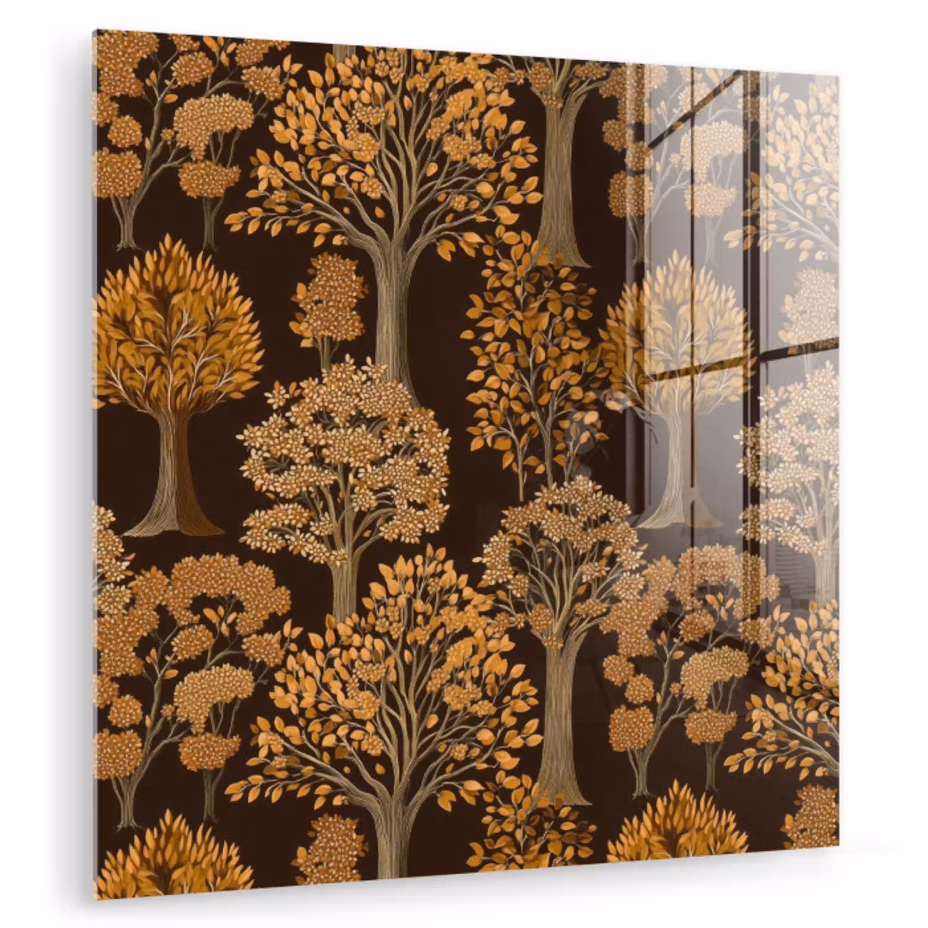Bomen - Patroon - Bruin plexiglas 5mm klein 11 -zzzproduct_nieuw
