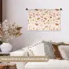 Terrazzo -  Patroon - Kleurrijk - Zalm Wandkleed katoen klein 269 -sfeer1