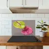 Planten - Anthurium - Groen - Roze keuken achterwand spatscherm klein -sfeer2