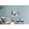 Fiets - Pastelkleuren - Bloemen Muursticker klein -plant