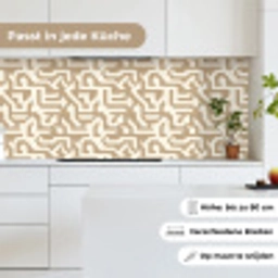 Modern - Abstract - Beige keuken achterwand 2 middel 871 -sfeer4_DE