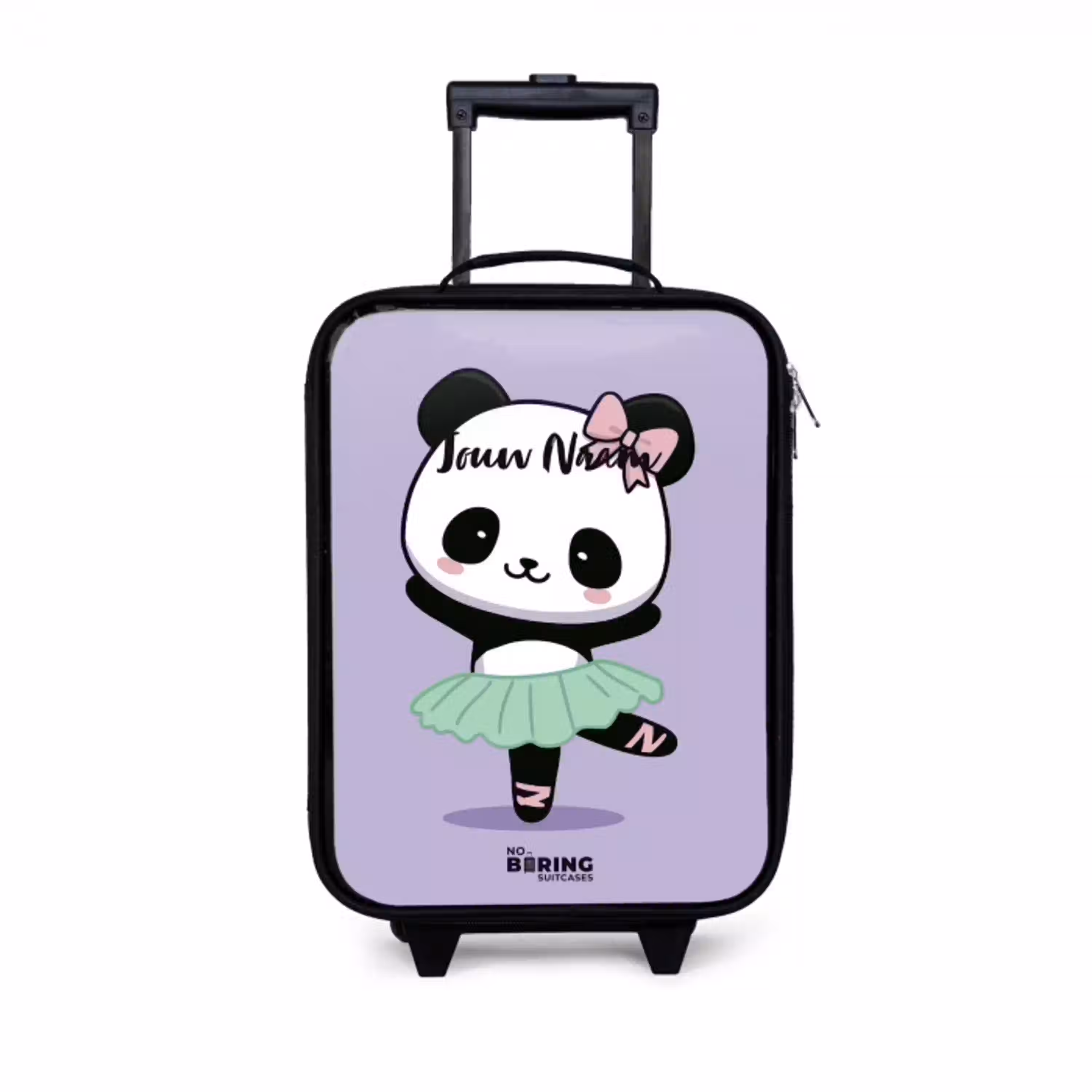 Kawai - Ballet - Panda Kinderkoffer - Zwart klein -3d
