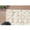 Motief - Abstract - Beige muismat rubber klein 262 -closeup
