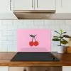 Kersen - Roze - Illustratie keuken achterwand spatscherm klein -sfeer2