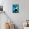 Vogel - Toekan - Blauw - Quotes tuinposter los doek klein -sfeer8