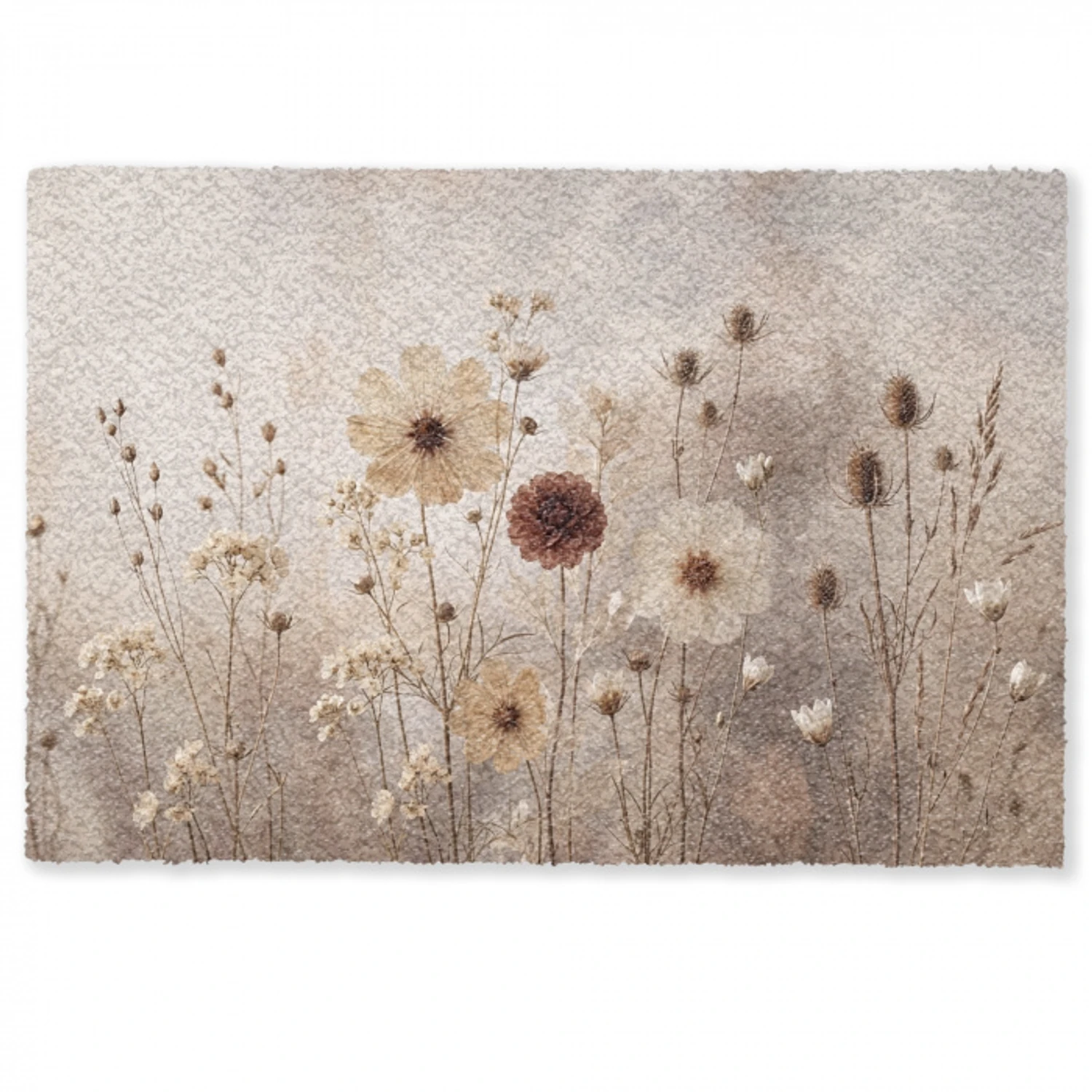 Wilde bloemen - Botanisch - Vintage - Natuur - Rustiek Deurmat klein -zkaufland3d
