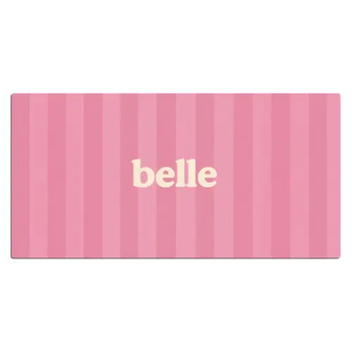 Roze - Gestreept - Belle Muismat XXL klein -3d_leeg
