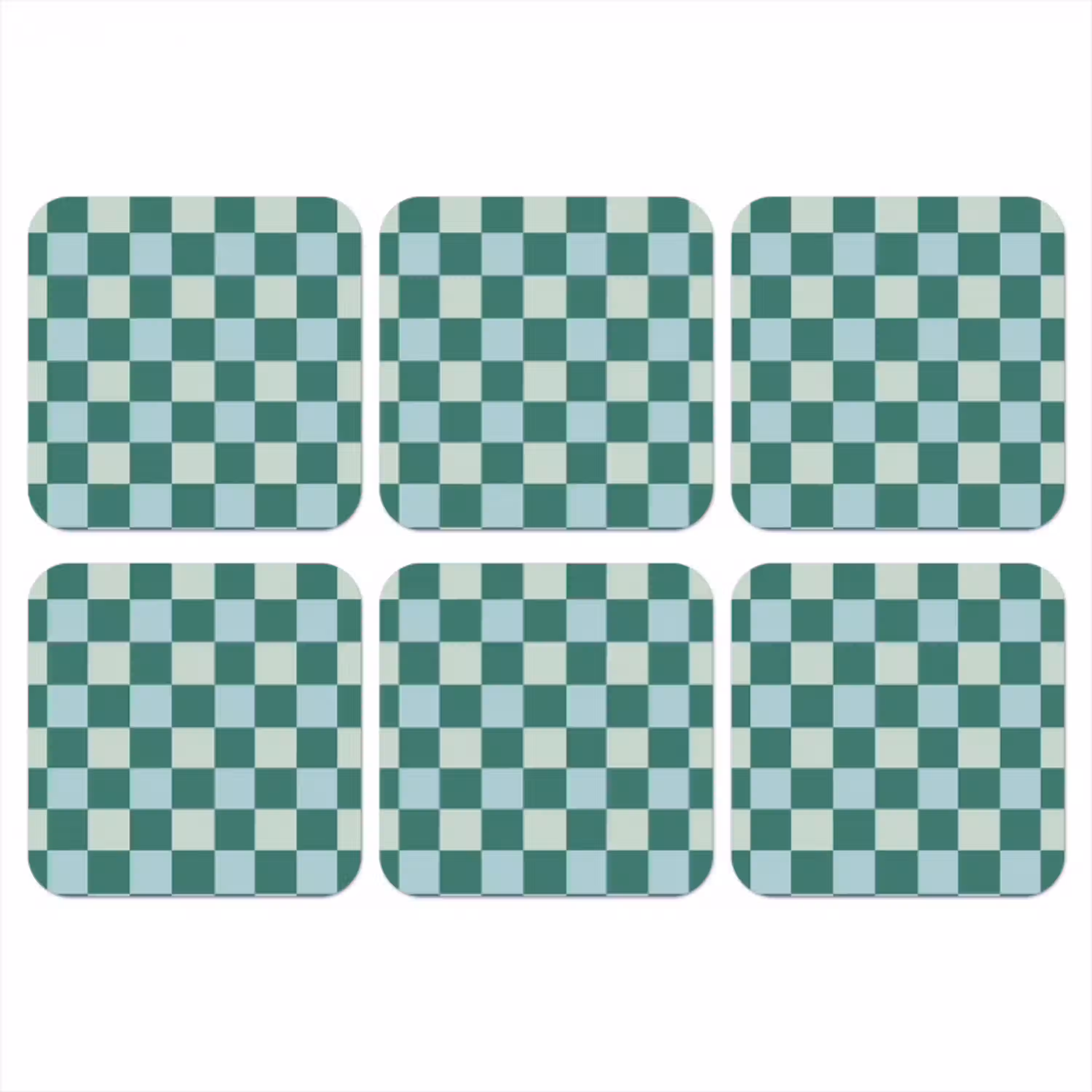 Schaak - Klassiek - Groen onderzetter kurk middel 366 -3d