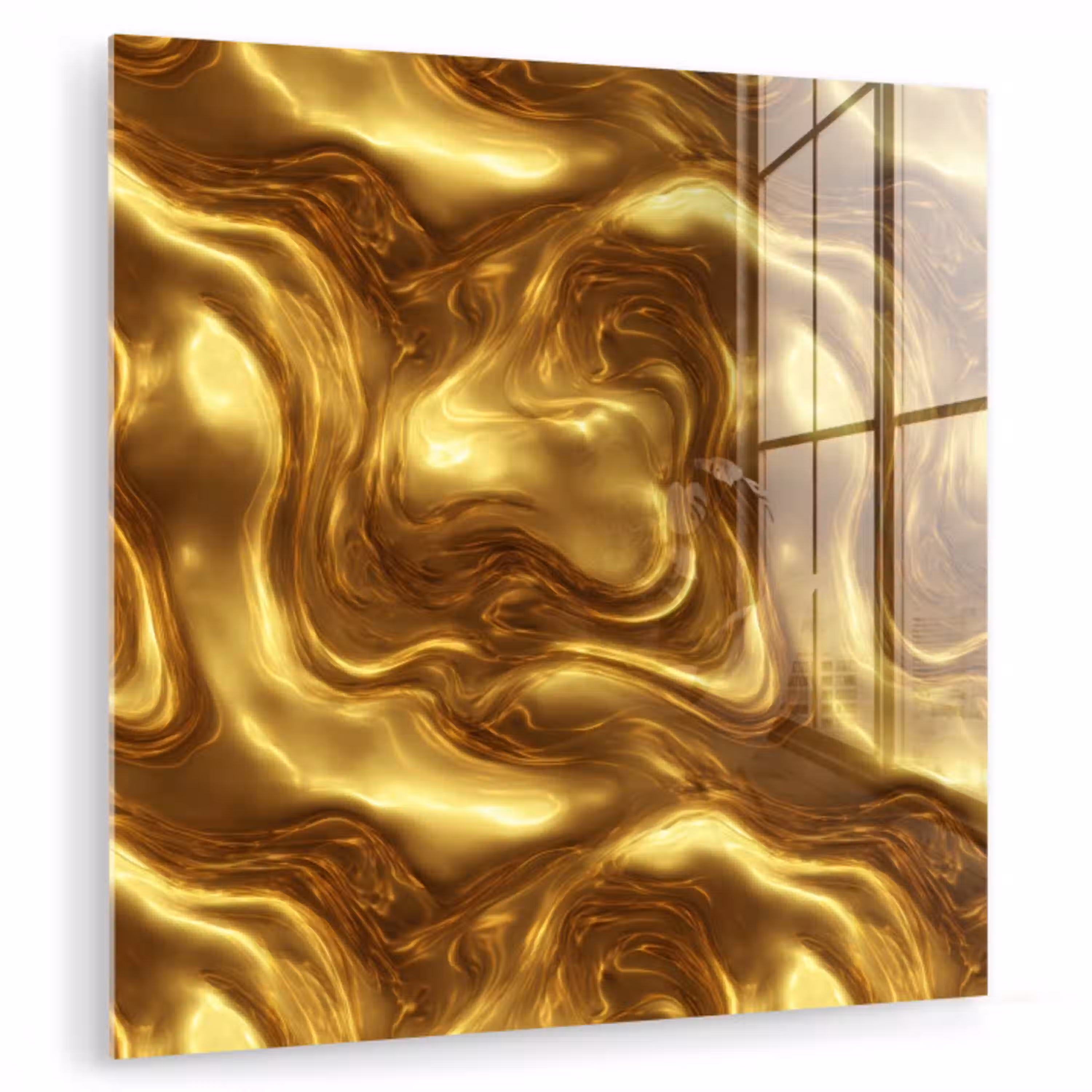 Textuur - Vloeibaar - Organisch - Goud plexiglas 5mm klein 11 -zzzproduct_nieuw