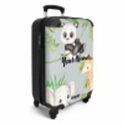 Diertjes in de jungle NBS - Handbagage koffer - Kinderen Unisex middel -productfoto_3d