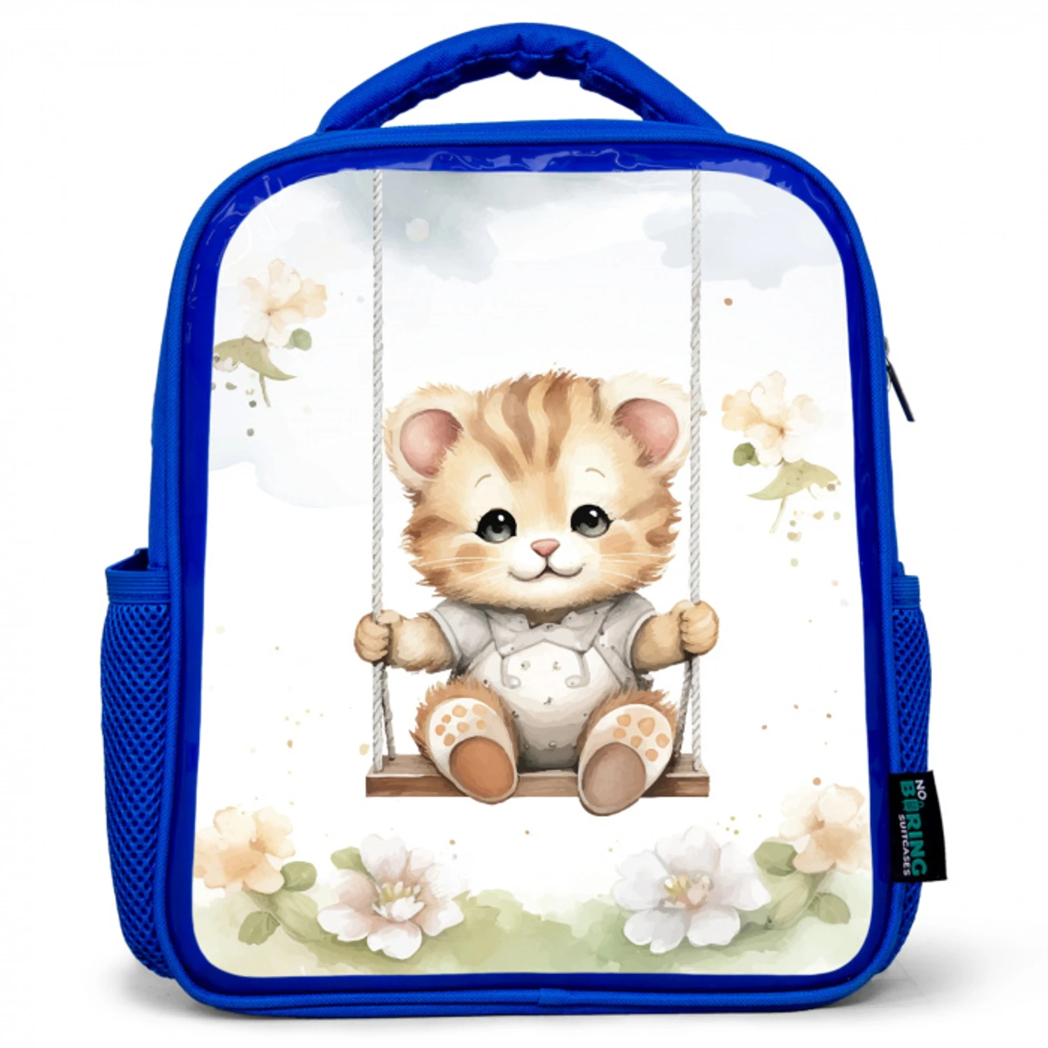 Beer - Baby - Dier - Kinderen Kinderrugzak - Blauw middel -3d