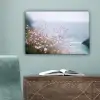 Klif - Bloemen - Zee - Roze canvas 2cm klein -sfeer4