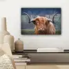 Schotse Hooglander - Koeienkop - Landschap - Natuur - Koe canvas 2cm klein -sfeer6