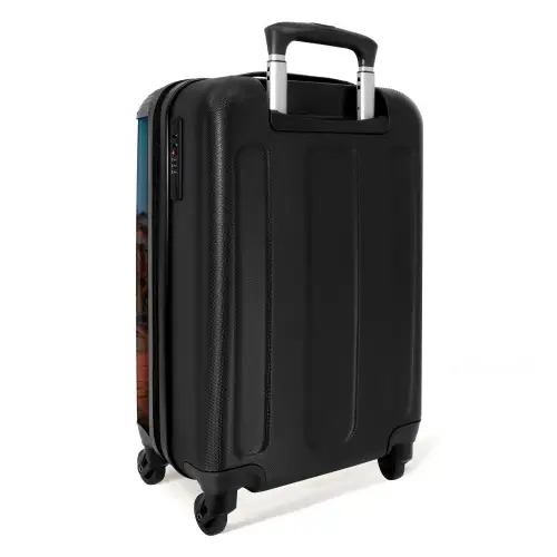 Strand met palmboom bij zonsondergang NBS - Handbagage koffer - Kinderen Unisex middel -achterkant