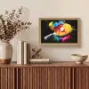 Graffiti - Sport - Tafeltennis - Verf Light Box met kabel (Tafellamp) klein -sfeer2