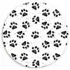 Paw - Pattern -Black Wandcirkel plexiglas klein 852 -3d