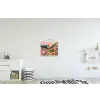 Rivier - Diepte - Bloemen textielposter latten blank klein -kinderkamer