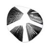 Gebouwen - Lucht - Zwart Wandcirkel Organisch Forex 3mm klein -3d