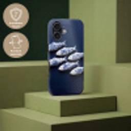 Vissen - Delfts - Blauw - Keramiek Toughcase MagSafe Apple iPhone 17 klein -USP_PrintM_DE