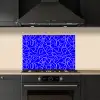 Blauw - Lijnen - Roze - Abstract keuken achterwand spatscherm klein 900 -sfeer1