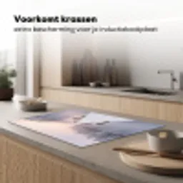 Steiger - Meer - Mist - Winter - Serene Inductie beschermer vinyl 3mm klein -sfeer1